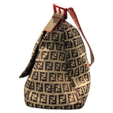 フェンディ FENDI ズッカマンマバケットバッグ 8BR001 ブラウン　 ナイロン ナイロン/ジャガード レディース ショルダーバッグ