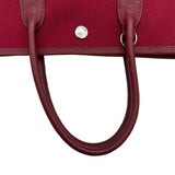 エルメス HERMES ガーデンファイルPM □J刻印 ルージュ トワル/レザー レディース ショルダーバッグ