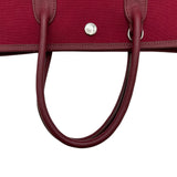 エルメス HERMES ガーデンファイルPM □J刻印 ルージュ トワル/レザー レディース ショルダーバッグ