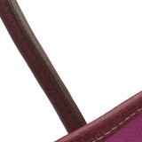 エルメス HERMES ガーデンファイルPM □J刻印 ルージュ トワル/レザー レディース ショルダーバッグ