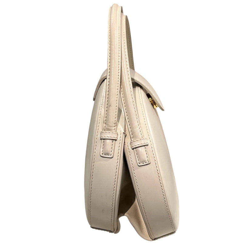 LOEWE ロエベ ハンドバッグ アイボリー ロエベ LOEWE ラウンドハンドバッグ アイボリー レザー レディース