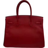 エルメス HERMES バーキン30 パーソナルオーダー C刻 ルージュカザック シルバー金具 シェーブル レディース ハンドバッグ