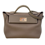 エルメス HERMES ヴァンキャトル29 Y刻 エトゥープ シルバー金具 トゴ レディース ショルダーバッグ
