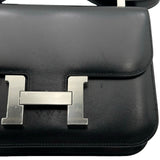 エルメス HERMES コンスタンス24 ミロワール W刻 ブラック シルバー金具 ボックスカーフ レディース ショルダーバッグ