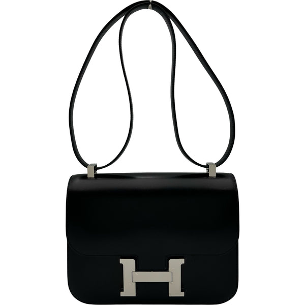 エルメス HERMES コンスタンス24 ミロワール W刻 ブラック シルバー