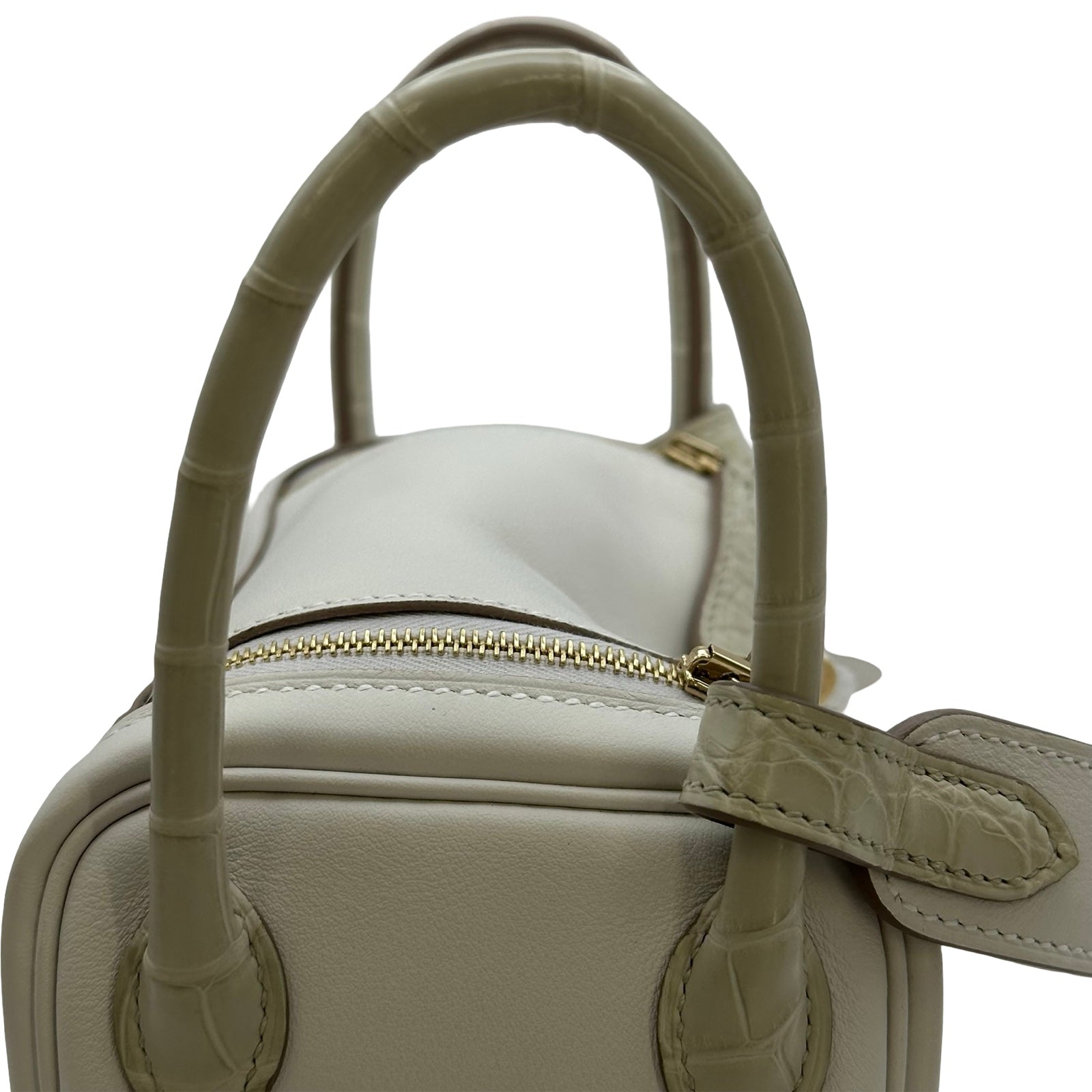 エルメス HERMES リンディミニ タッチ W刻 グリペール・べトン ゴールド金具 スイフト・アリゲーターマット レディース ショルダーバッグ エルメス HERMES リンディミニ タッチ W刻 グリペール・べトン