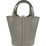 エルメス HERMES ピコタンロックPM K刻 ニューグリペール シルバー金具 トリヨン レディース ハンドバッグ