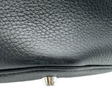 エルメス HERMES ピコタンロックMM エクラ A刻 ブラック・ゴールド シルバー金具 トリヨン レディース ハンドバッグ