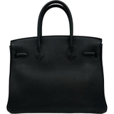 エルメス HERMES バーキン30 T刻 ブラック シルバー金具 トゴ レディース ハンドバッグ
