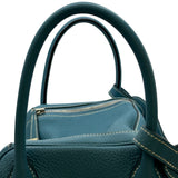 エルメス HERMES リンディ30 □Q刻 ブルージーン シルバー金具 トリヨン レディース ショルダーバッグ