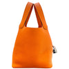 エルメス HERMES ピコタンロックPM U刻 オレンジ シルバー金具 トリヨン レディース ハンドバッグ