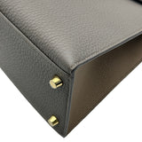 エルメス HERMES ケリー28 外縫い パーソナルオーダー C刻 エタン/エトゥープ ゴールド金具 トゴ レディース ハンドバッグ