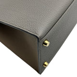 エルメス HERMES ケリー28 外縫い パーソナルオーダー C刻 エタン/エトゥープ ゴールド金具 トゴ レディース ハンドバッグ
