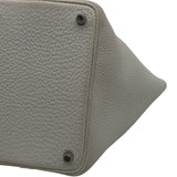 エルメス HERMES ピコタンロックPM トリコロール W刻 ニューグリペール/ベージュマルファー/マカサー シルバー金具 トリヨン レディース ハンドバッグ