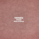 エルメス HERMES ピコタンロックPM カーゴ B刻 ローズテキサス/ルージュセリエ シルバー金具 トワル レディース ハンドバッグ