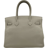 エルメス HERMES バーキン30 Y刻印 クレ シルバー金具 トゴ レディース ハンドバッグ