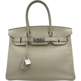 エルメス HERMES バーキン30 Y刻印 クレ シルバー金具 トゴ レディース ハンドバッグ