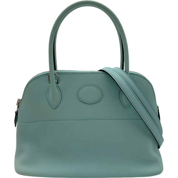 エルメス HERMES ボリード27 A刻 ブルーアトール シルバー金具