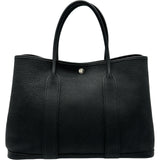 エルメス HERMES ガーデンパーティPM Z刻 ブラック シルバー金具 ネゴンダ レディース ハンドバッグ