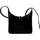 エルメス HERMES トリムデュオ24 Y刻 ブラック シルバー金具 エバーグレイン レディース ショルダーバッグ
