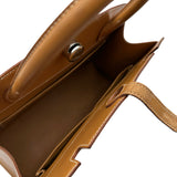 エルメス HERMES ダルヴィPM □B刻 ナチュラル シルバー金具 ヴァッシュ レディース ハンドバッグ