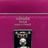 エルメス HERMES ケリー25　外縫い D刻 ローズパープル シルバー金具 スイフト レディース ショルダーバッグ