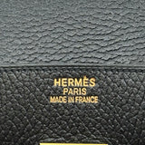 エルメス HERMES バーキン35 □H刻 ブラック ゴールド金具 アルデンヌ レディース ハンドバッグ