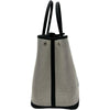 エルメス HERMES ガーデンパーティ PM Y刻印 ホワイト/ブラック シルバー金具 トワル レディース トートバッグ