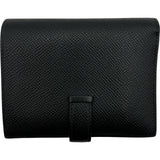 エルメス HERMES ベアンコンパクト ブラック ゴールド金具 エプソン レディース 二つ折り財布