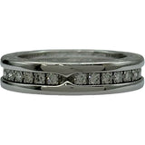 ブルガリ BVLGARI ビーゼロワンリング1バンド(XS) ホワイトゴールド 750/ダイヤモンド ジュエリー
