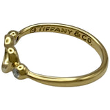 ティファニー TIFFANY＆CO オープンハートリング ゴールド 750 ダイヤモンド ジュエリー