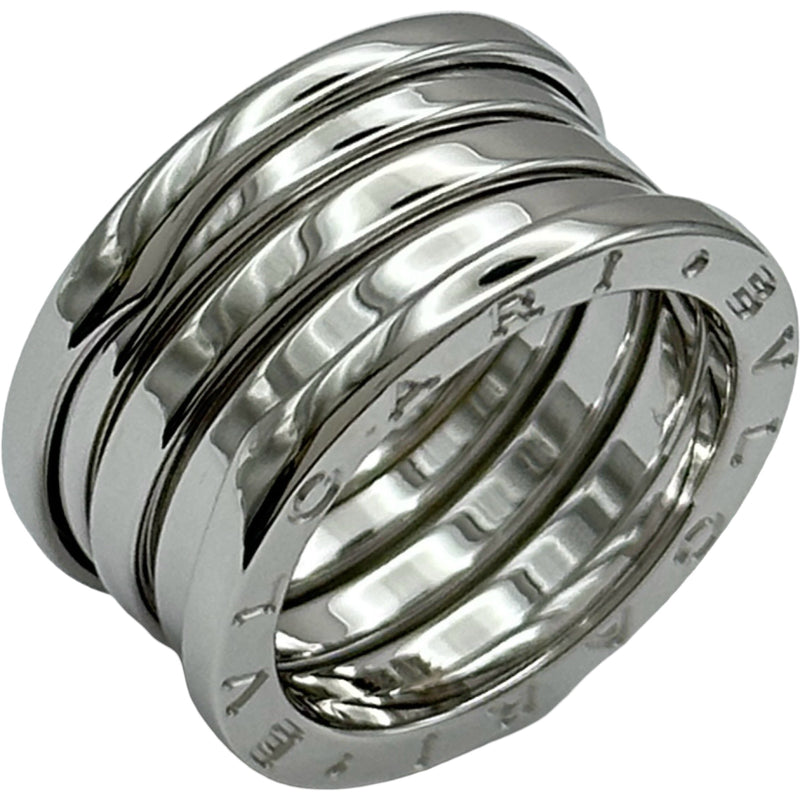 ブルガリ BVLGARI ビーゼロワンリング4バンド(M) ホワイトゴールド 750