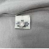 エルメス HERMES セリエボタンノーカラーカーディガン グレー カシミヤ レディース カーディガン