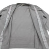 エルメス HERMES セリエボタンノーカラーカーディガン グレー カシミヤ レディース カーディガン