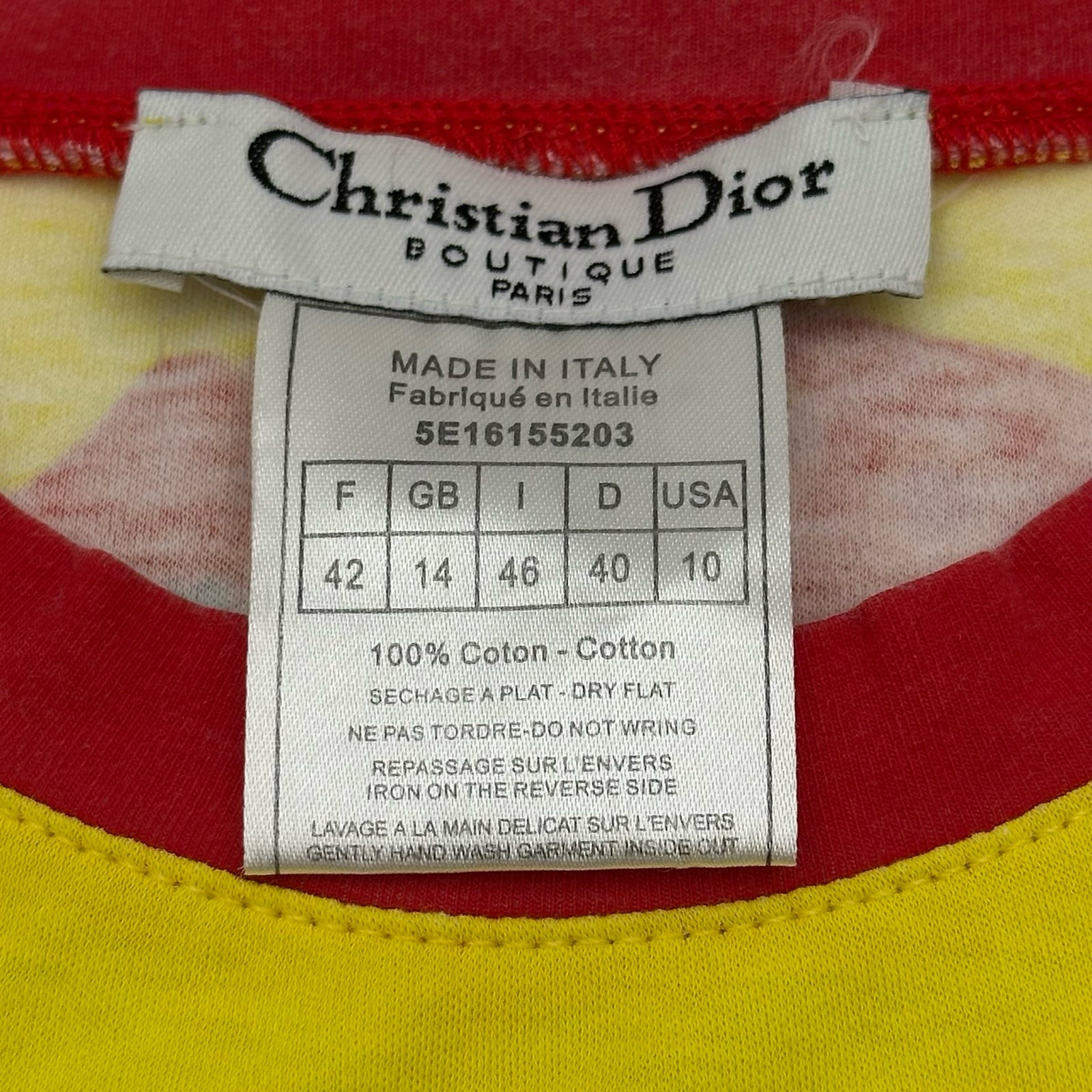 クリスチャン・ディオール Christian Dior 総柄プリントTシャツ