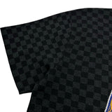 ルイ・ヴィトン LOUIS VUITTON ダミエ総柄ショートスリーブニットトップス HTN10W ブラック コットン メンズ ニット