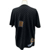 ルイ・ヴィトン LOUIS VUITTON ダミエ総柄ショートスリーブニットトップス HTN10W ブラック コットン メンズ ニット