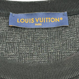 ルイ・ヴィトン LOUIS VUITTON ダミエ総柄ショートスリーブニットトップス HTN10W ブラック コットン メンズ ニット
