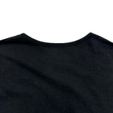 ヴェルサーチ VERSACE ロゴプリントTシャツ AUU01005 ブラック コットン メンズ 半袖Ｔシャツ