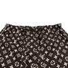 ルイ・ヴィトン LOUIS VUITTON モノグラム総柄シルクパンツ FNPX80 ブラウン シルク レディース パンツ