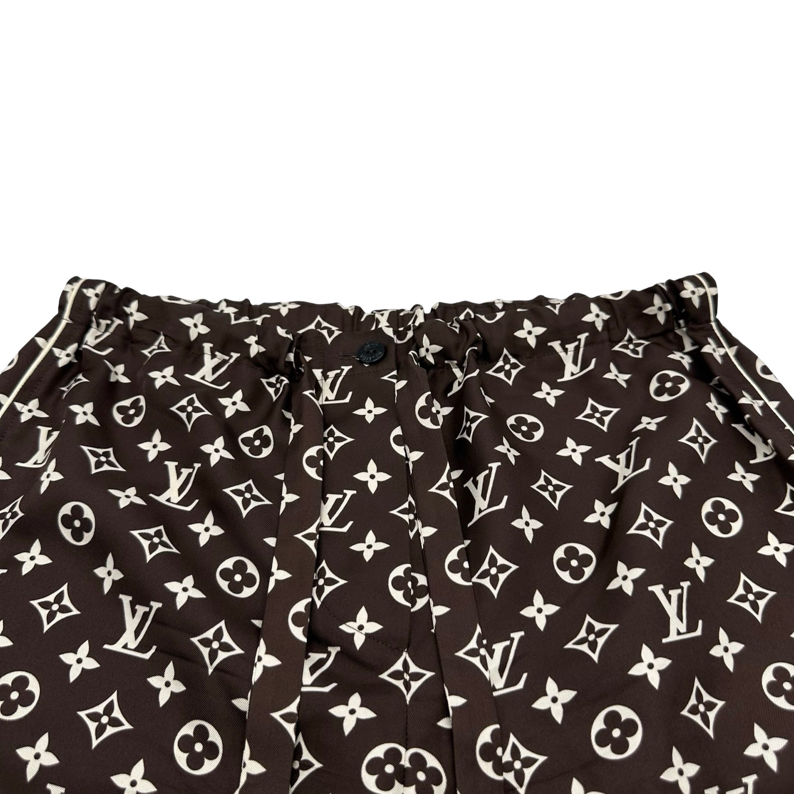 ルイ・ヴィトン LOUIS VUITTON モノグラム総柄シルクパンツ FNPX80