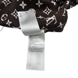 ルイ・ヴィトン LOUIS VUITTON モノグラム総柄シルクパンツ FNPX80 ブラウン シルク レディース パンツ