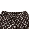 ルイ・ヴィトン LOUIS VUITTON モノグラム総柄シルクパンツ FNPX80 ブラウン シルク レディース パンツ