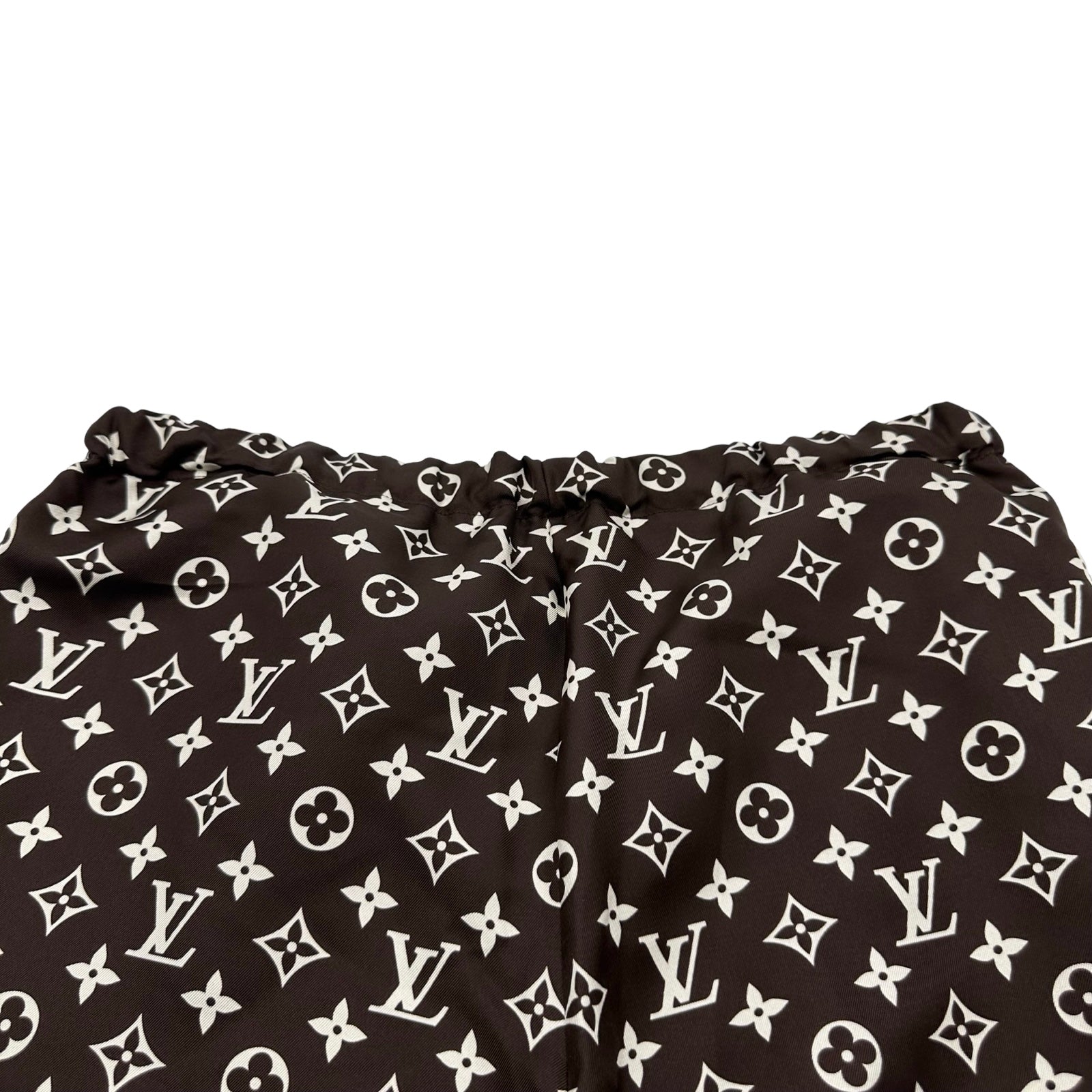 ルイ・ヴィトン LOUIS VUITTON モノグラム総柄シルクパンツ FNPX80