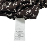 ルイ・ヴィトン LOUIS VUITTON モノグラム総柄シルクパンツ FNPX80 ブラウン シルク レディース パンツ