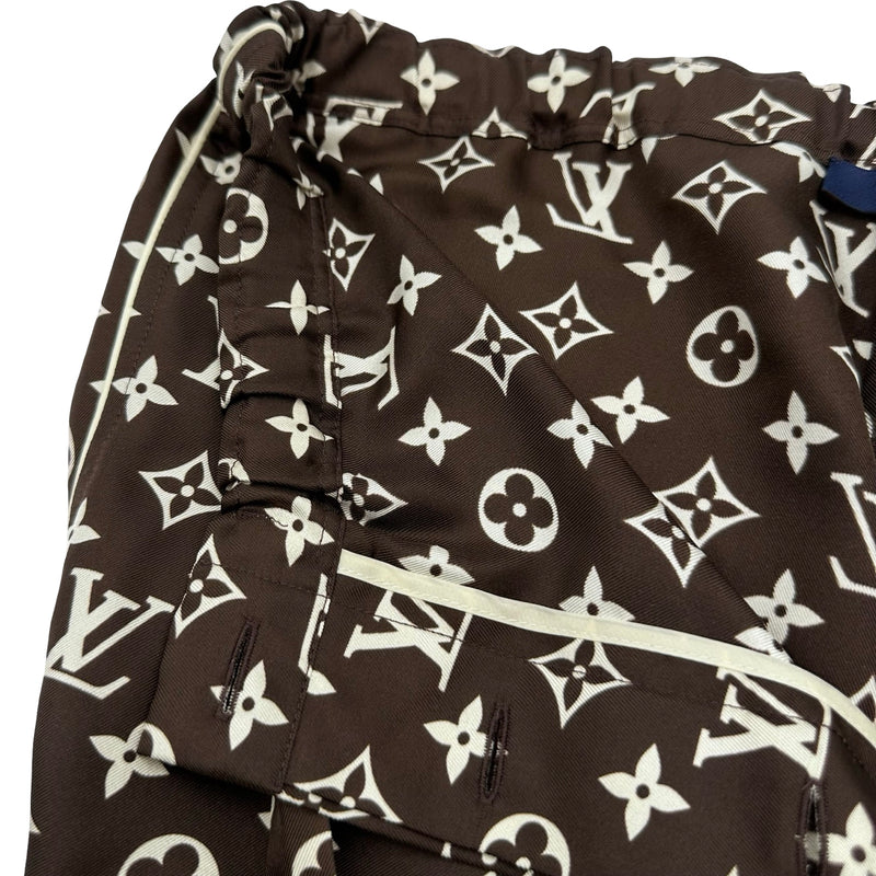 ルイ・ヴィトン LOUIS VUITTON モノグラム総柄シルクパンツ FNPX80