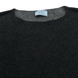 プラダ PRADA クルーネック カシミヤ ライト ニットセーター 124983 ブラック カシミヤ メンズ セーター