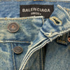バレンシアガ BALENCIAGA バギーデニムパンツ ブルー コットン ユニセックス デニムパンツ