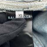 バレンシアガ BALENCIAGA バギーデニムパンツ ブルー コットン ユニセックス デニムパンツ