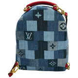 ルイ・ヴィトン LOUIS VUITTON パームスプリングス バックパック MINI M45043 ブルー デニム レディース リュック・デイパック